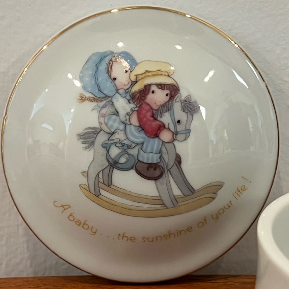 Little Blessings Genuine Porcelain Round Trinket Box. Made in Japan Circa 1980 - Picture 7 of 15